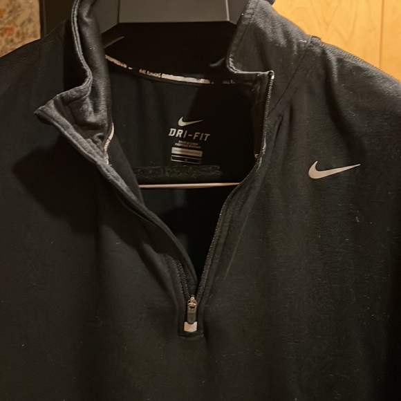 Package Deal 2 Nike running half zip size large neon yellow and black - Picture 2 of 12